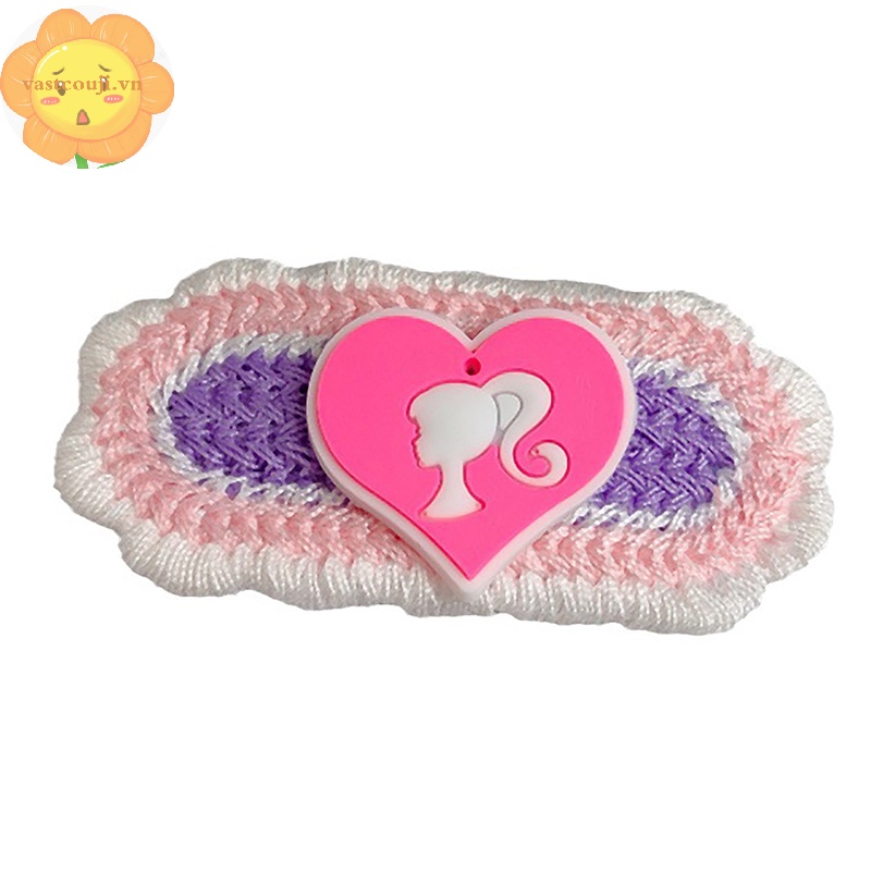 Vastji Set 2 Kẹp Tóc Mái Bằng Lông Nhung Thời Trang Cho Nữ vn