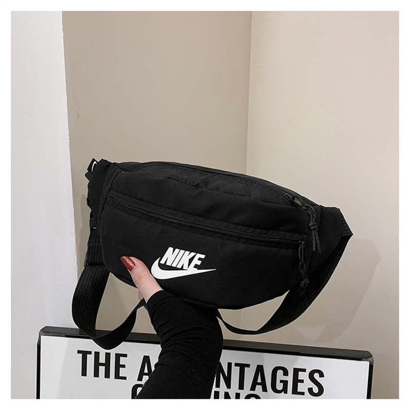 Nike Túi Đeo Chéo canvas Khóa Kéo Siêu Nhẹ Chống Trộm Thời Trang Cho Nữ