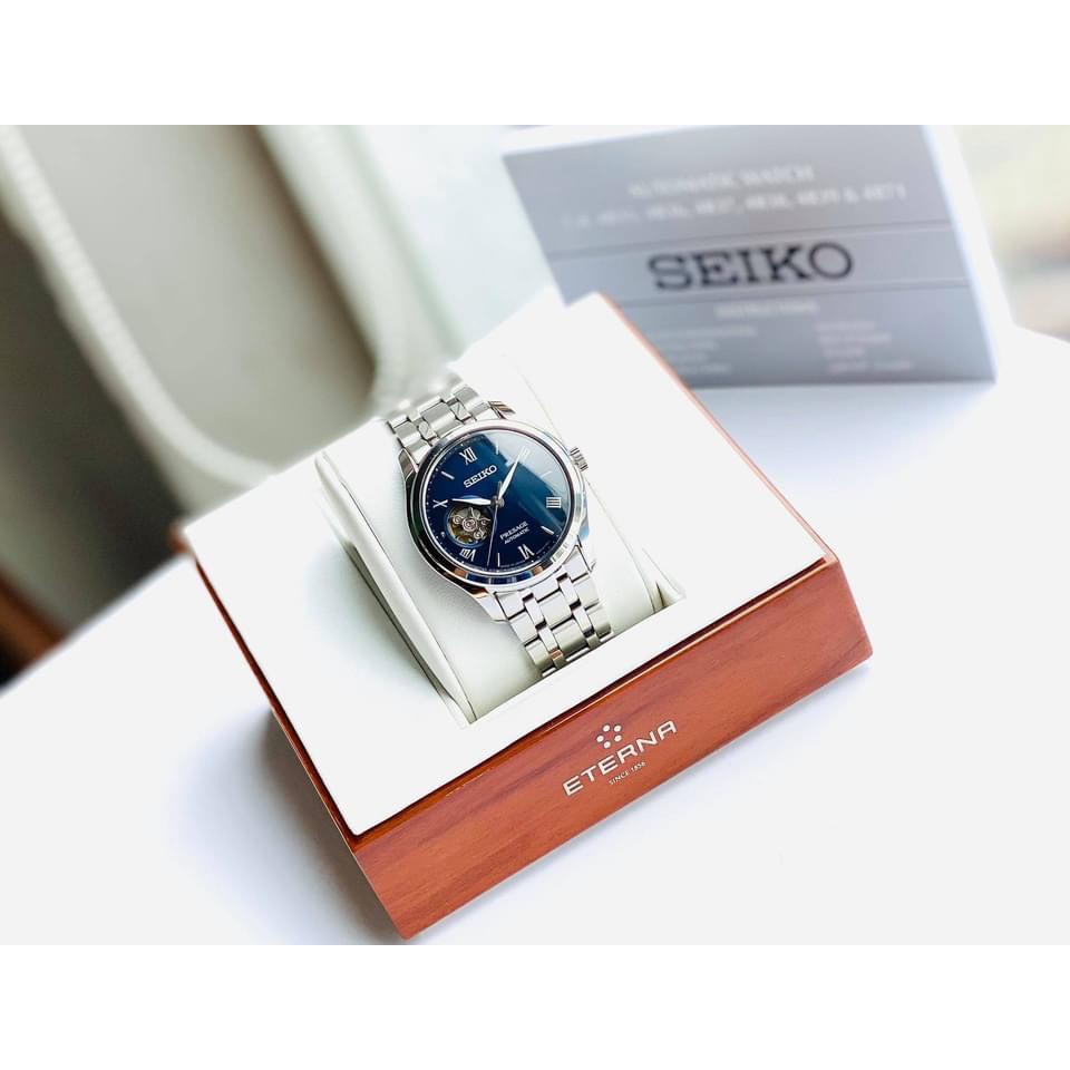 Đồng hồ nam chính hãng Seiko Presage Zen Garden Open Heart - Máy cơ Automatic - Kính sapphire - Made in Japan MKT66