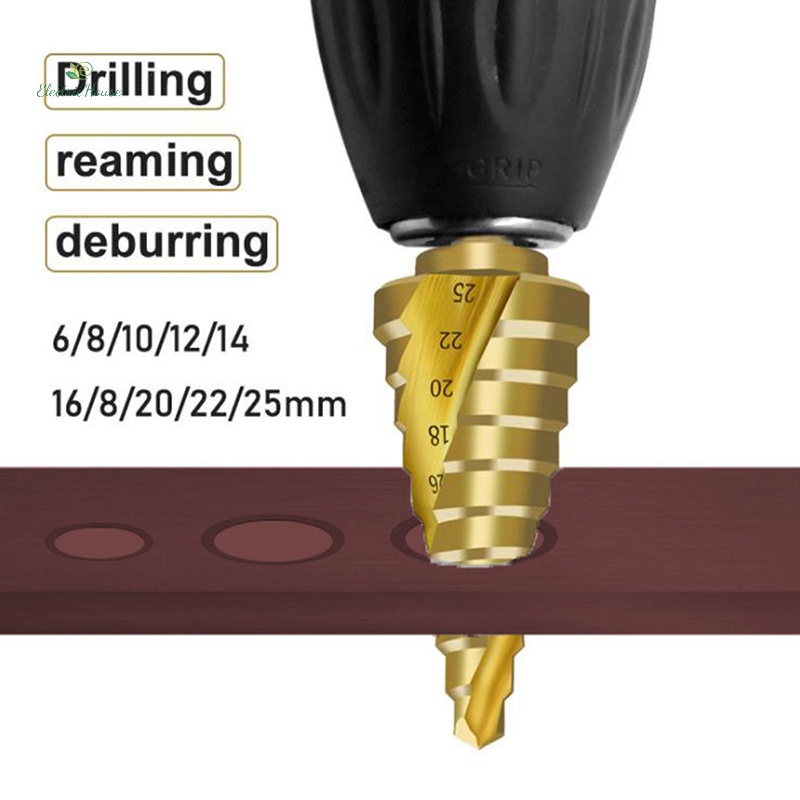 Mũi Khoan Lỗ Hình Nón 6-25mm Bằng Titan Chuyên Dụng
