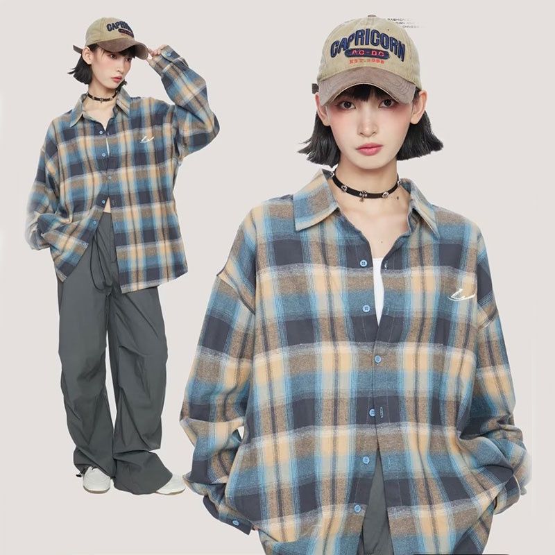 Áo Sơ Mi Nam Dài Tay Sọc Ca Rô Mới