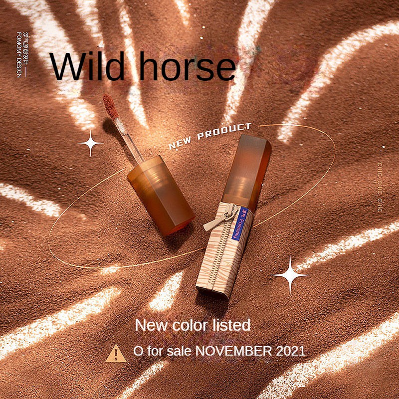 Fomomy Mustang nhung sương mù môi men nhung sương mù da bền môi men