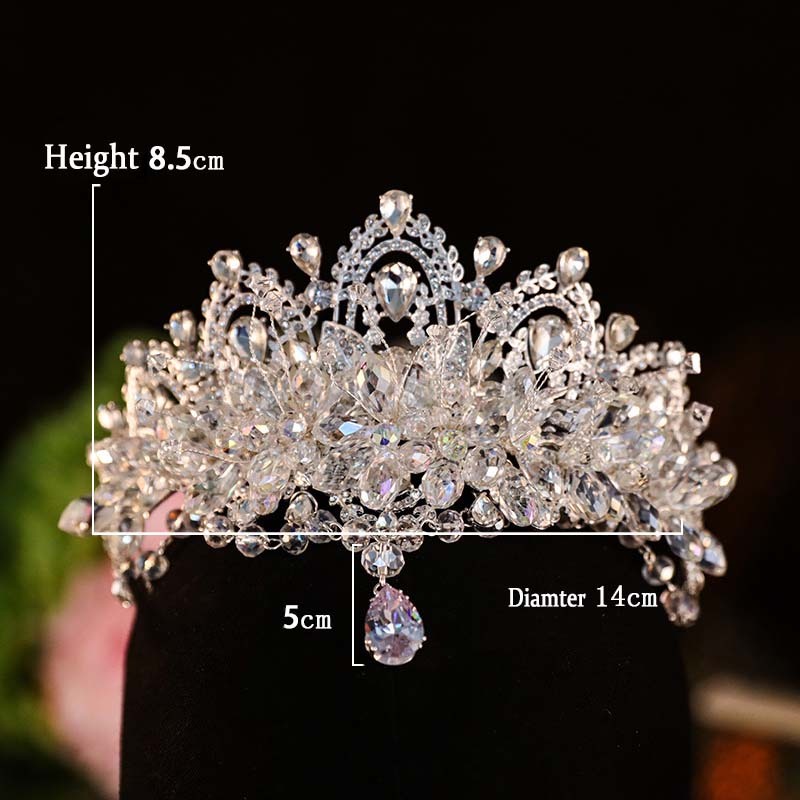 Cài Tóc Hình Vương Miện Đính Đá Thời Trang Cho Cô Dâu
