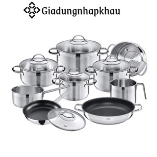 Bộ Nồi Đức Silit Achat 10 Món, Thép Không Gỉ, Dùng Cho Mọi Loại Bếp, Nhập Đức, giadungnhapkhau19