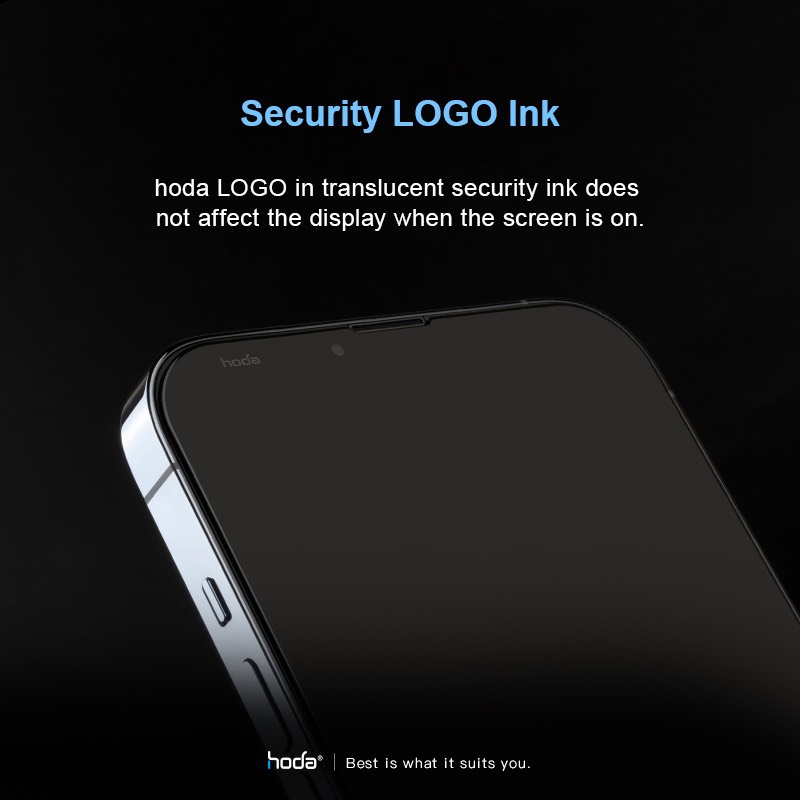 Kính cường lực Hoda Sapphire nguyên khối kèm khung trợ dán cho IPhone 15 , 15 Pro Max , 15 Pro , 14 Pro Max , 13 Pro Max