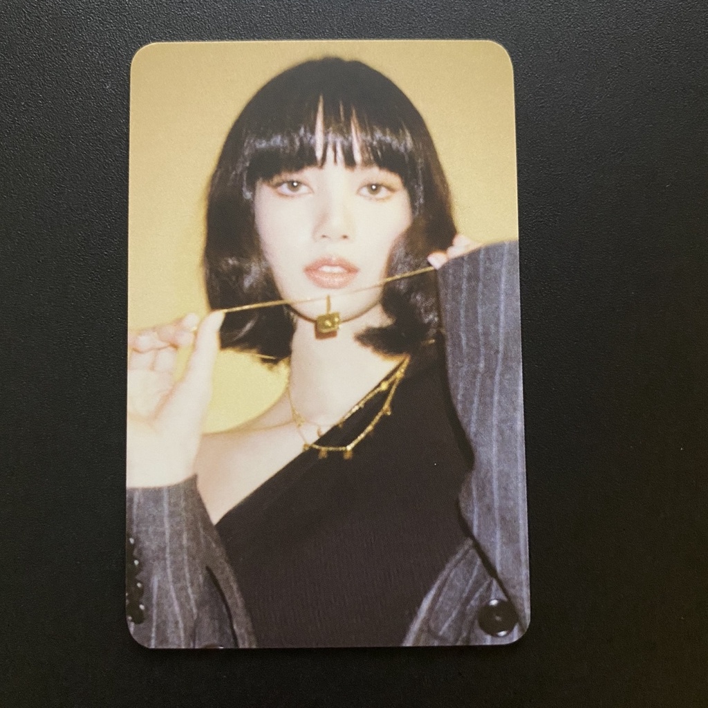 Thẻ Rose Blackpink Card Off Blackpink chính hãng Rose Lisa Jisoo Jennie Rosé The Girl Dây Chuyền Mặt Thẻ Ảnh lisa 3.0 The Game