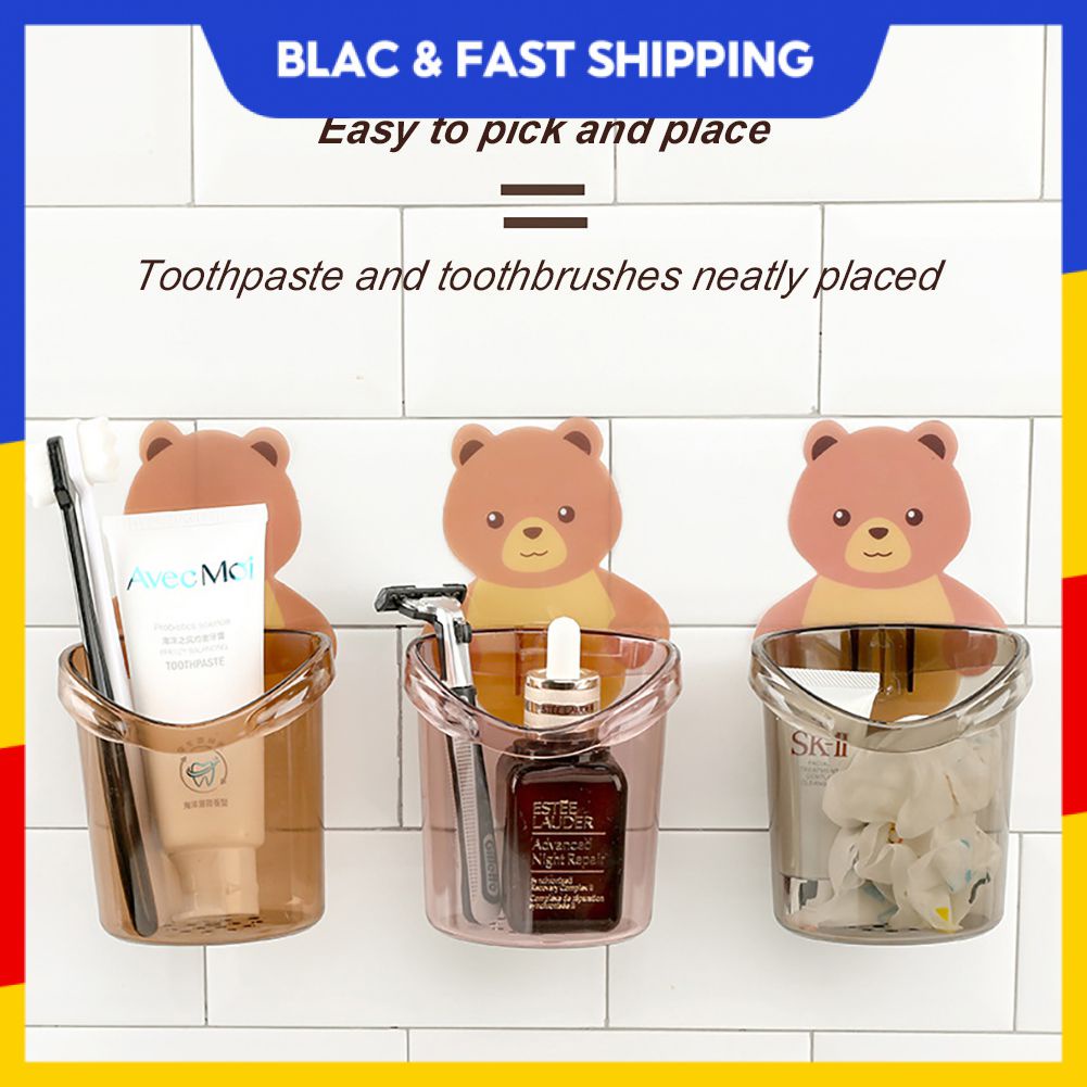 Trang trí nội thất sáng tạo Giá lưu trữ kem đánh răng Phòng tắm Lưu trữ trên bàn Thiết kế sáng tạo Lưu trữ bàn chải đánh răng Phụ kiện phòng tắm Essentials phòng tắm cao cấp blackpink11