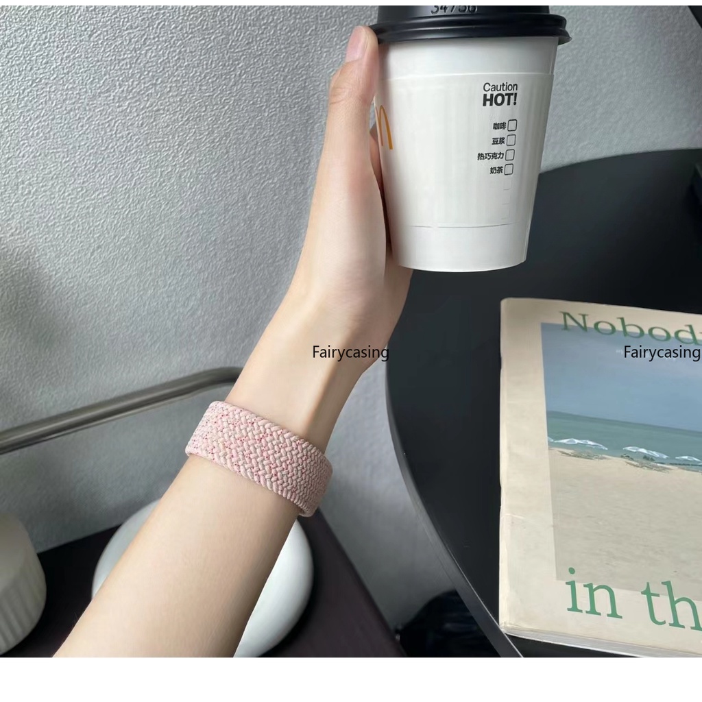 Dây Đeo Đồng Hồ Dạng Bện Co Giãn Cho apple watch 44mm 45mm 49mm 40mm 41mm 38mm 42mm iwatch ultra 2 series 9 7 se 5 6 8