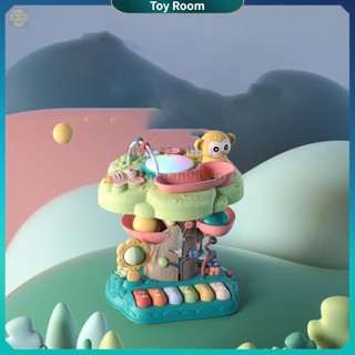 Toyroom bàn đồ chơi đa chức năng giáo dục sớm xếp hình thân cây mê cung đàn piano trẻ em game