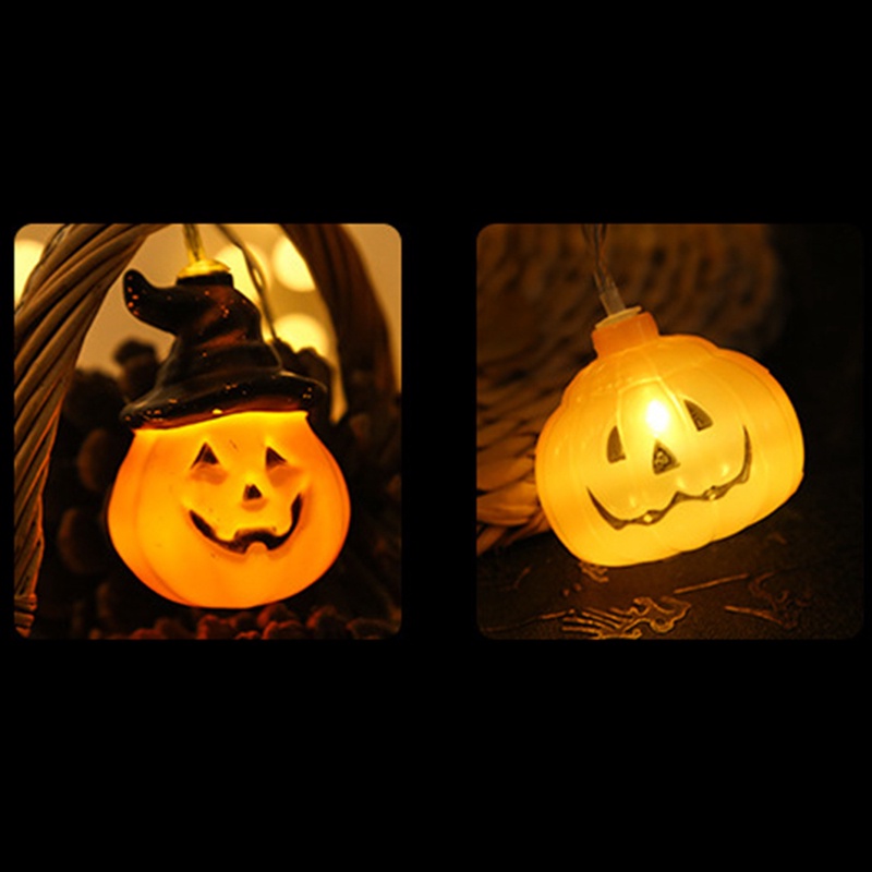 3m Dây Đèn 20 Bóng Led Hình Bí Ngô Trang Trí Halloween