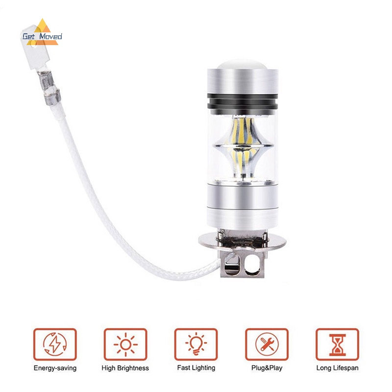 Đèn Pha led 100w h3 12 / 24v Phá Sương Mù Cho Xe Hơi Mới