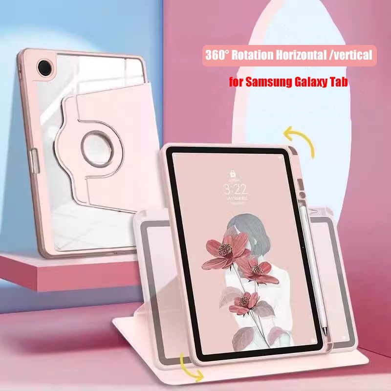 360° Bao Da Máy Tính Bảng Bằng acrylic Cho samsung galaxy tab s7 s8 s9 11 s8 plus s7 plus s7 fe 12.4 a8 10.5 2021 s6 lite Ốp