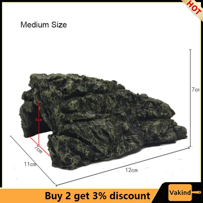 Bệ Đứng Bằng Nhựa resin Nhân Tạo Trang Trí Bể Cá / Rùa