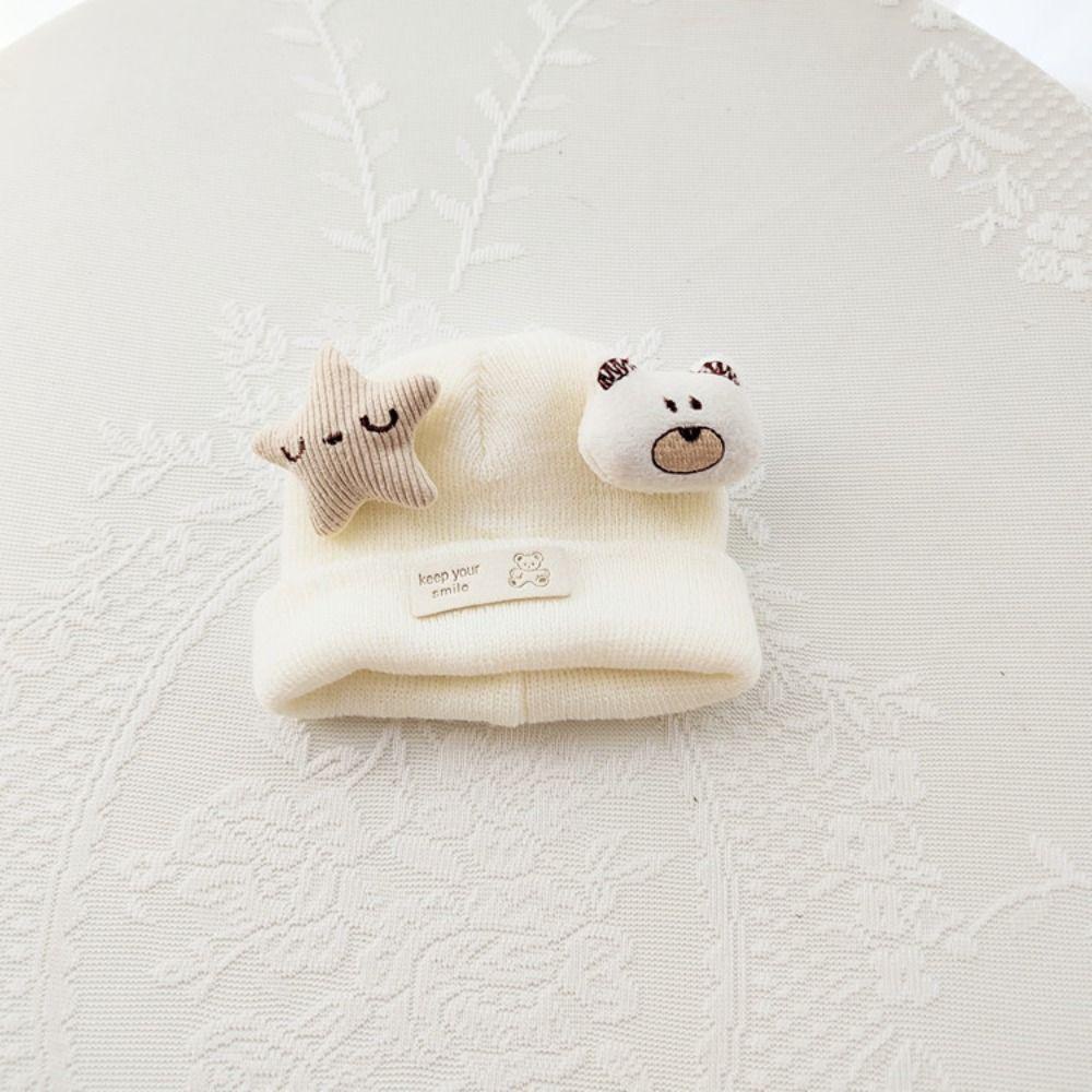 Mũ Len cotton 20cm Màu Kẹo Ngọt Họa Tiết Động Vật Hoạt Hình Dễ Thương