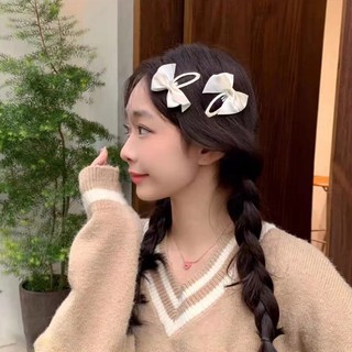 Dễ Thương Set 2 Kẹp Tóc Nơ Xinh Xắn Dành Cho Nữ