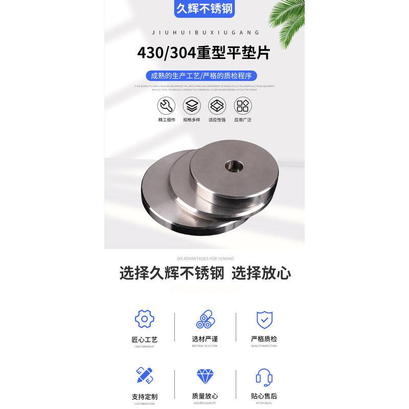 Vòng Đệm Bằng Thép Không Gỉ 430 m3m4m5m6m8 Chuyên Dụng Cho Máy Tiện