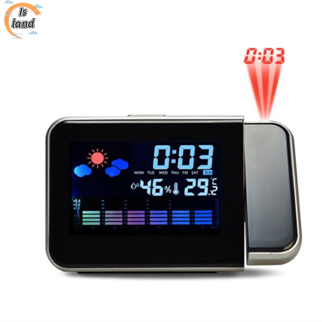 Đồng Hồ Báo Thức Kỹ Thuật Số Màn Hình lcd 6 Trong 1 Có Đèn led Chiếu Sáng Để Bàn