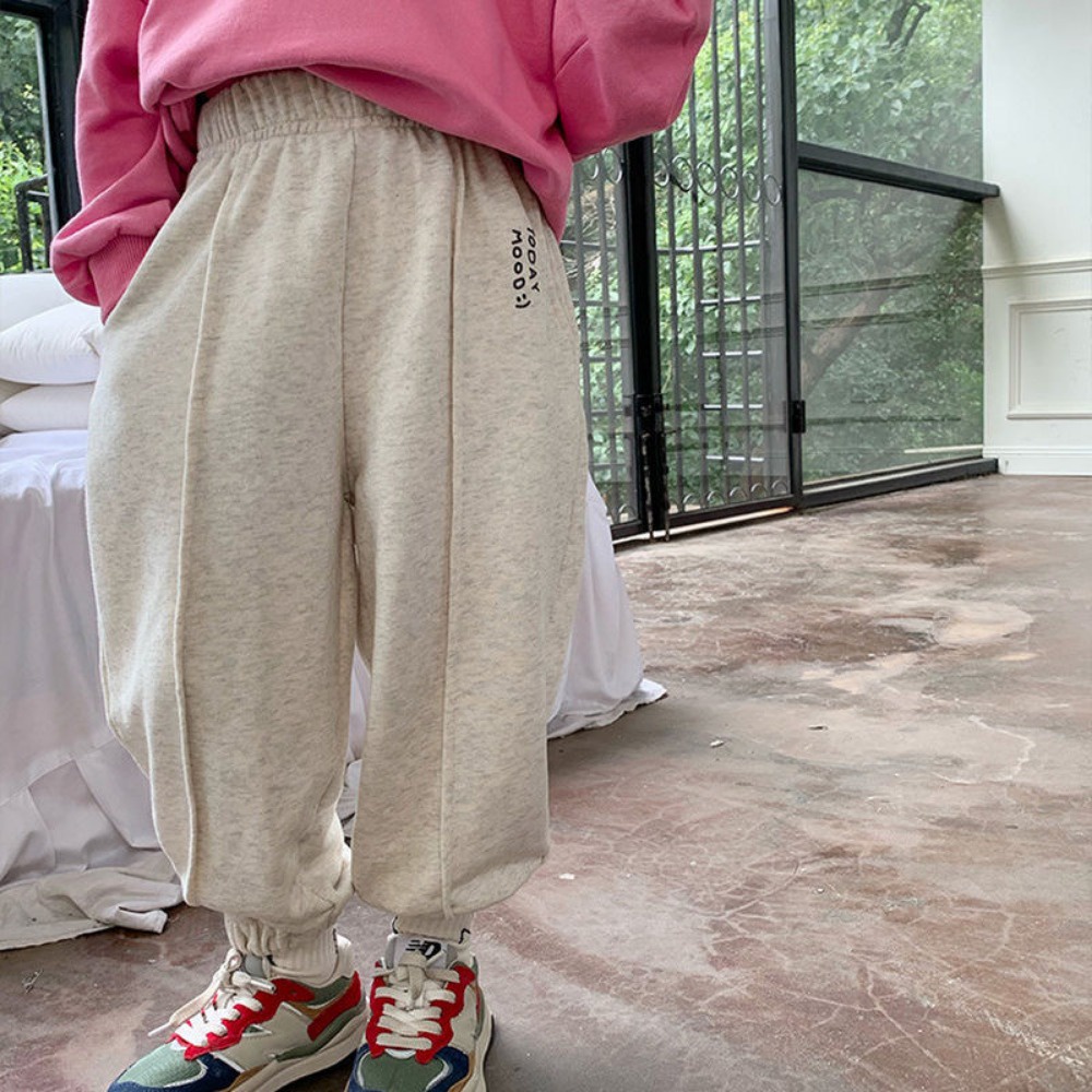 Quần Dài Thể Thao Dáng Rộng Thời Trang Xuân Thu Mới Cho Bé Gái