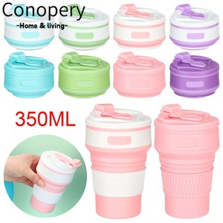 Conopery ly uống nước silicone 350ml có thể gấp gọn tiện lợi khi đi du lịch