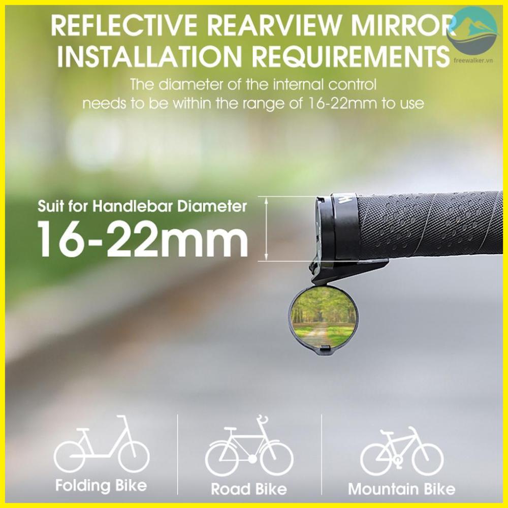 WEST BIKING Bike Rearview Mirror Adjustable Bicycle Handlebar Plug Mirror