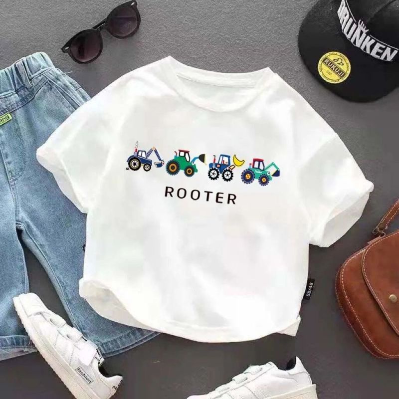 Áo Thun Bé Gái Ngắn Tay 100% cotton Nguyên Chất