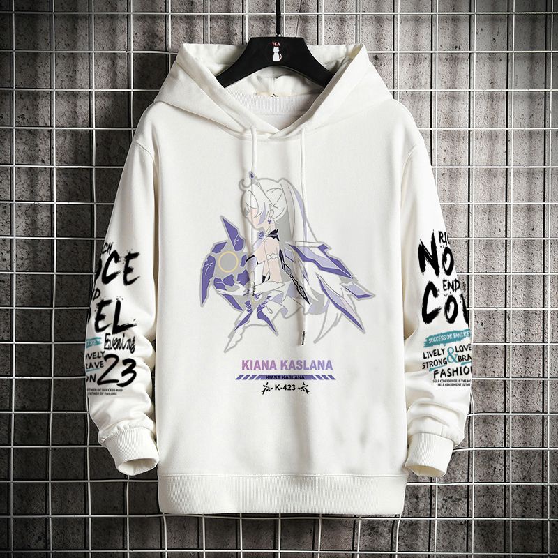 Bronya Hooded Sweatshirt Men's Student Youth Two-Dimensional Secondary Silver Wing Honkai Impact 3rd Peripheral Upper Clothes Man