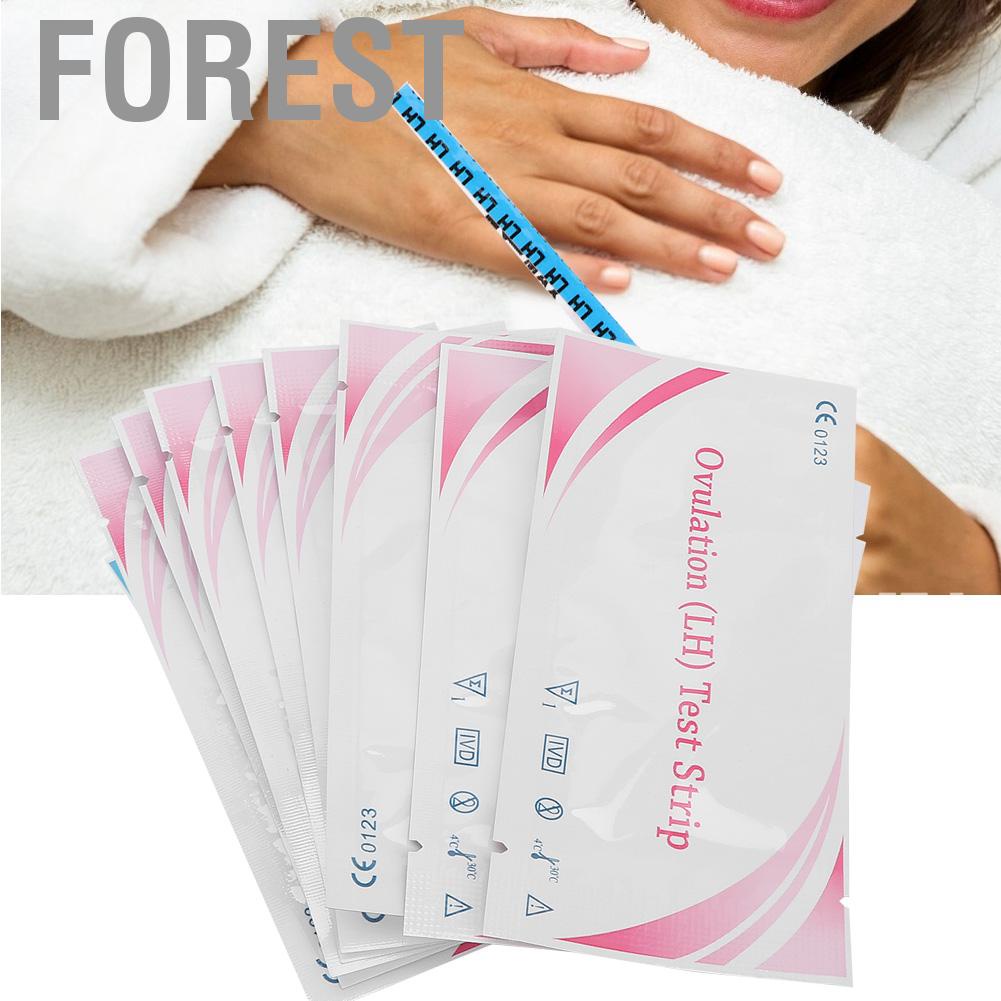 Forest 8Pcs Women Household Early Pregnancy LH Ovulation Test Strip Urine Detection Tool
