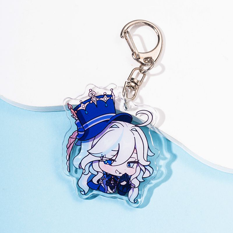 Móc khoá và dây treo điện thoại Lyney Furina Lynette Anime Genshin Impact Cute phụ kiện trang trí dễ thương