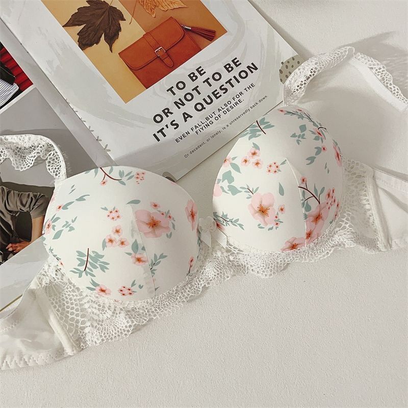Áo Lót Nâng Ngực Họa Tiết Hoa Dễ Thương size 34-42