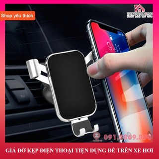📍 Giá đỡ kẹp điện thoại tiện dụng để trên xe hơi | Giá Đỡ Điện Thoại Trọng Lực Kẹp Cửa Gió Điều Hòa Ô Tô