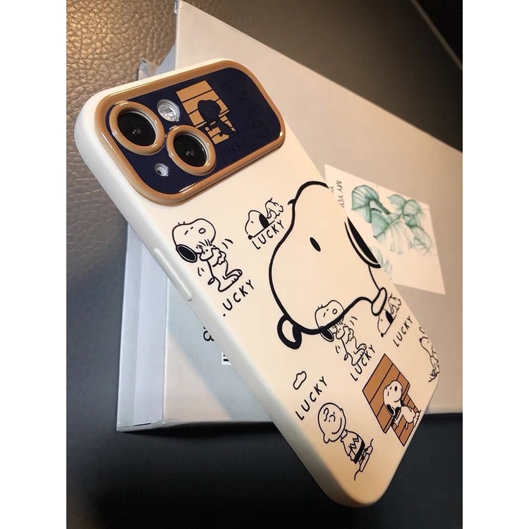 Ốp lưng iphone Ốp Viền Camera in Hình Chú Chó Lucky siêu dễ thương 6/7/8/7plus/8plus/x/xr/xsmax/11/12/13/14/pro/promax