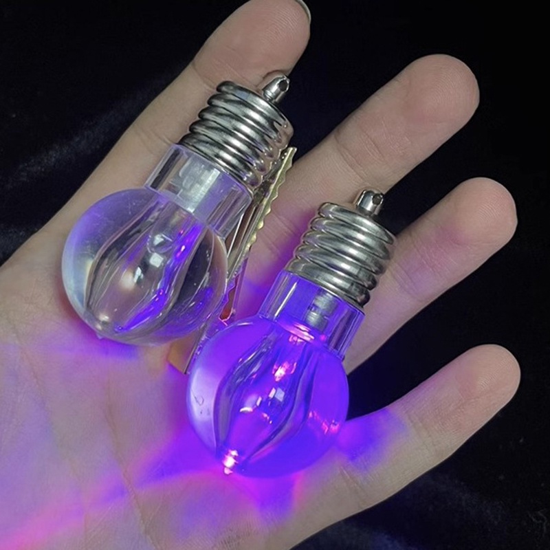 Kẹp Tóc Mái / Kẹp Tóc Trang Trí Bóng Đèn Sáng Tạo Vui Nhộn Llky