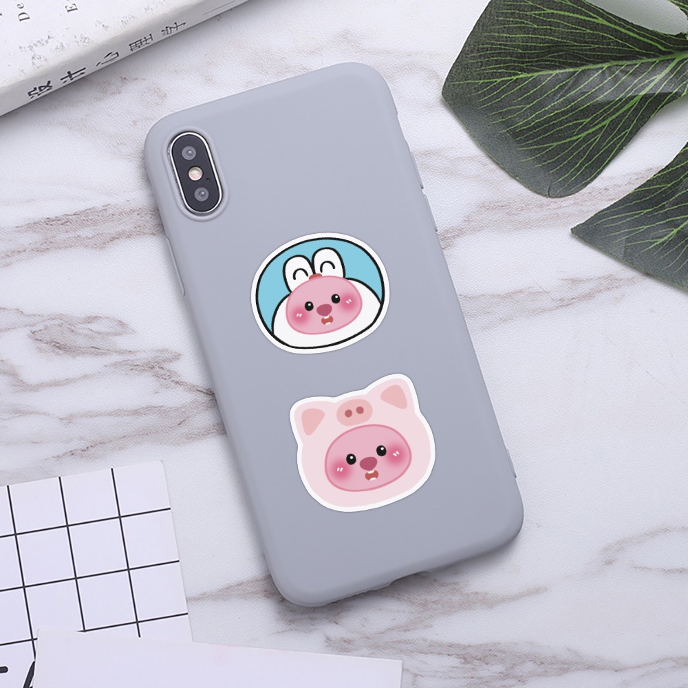 Bộ 100 Miếng Dán Trang Trí Điện Thoại Di Động Chống Thấm Nước Hình Vòng Tròn Dễ Thương Giá Trị Cao Sáng Tạo