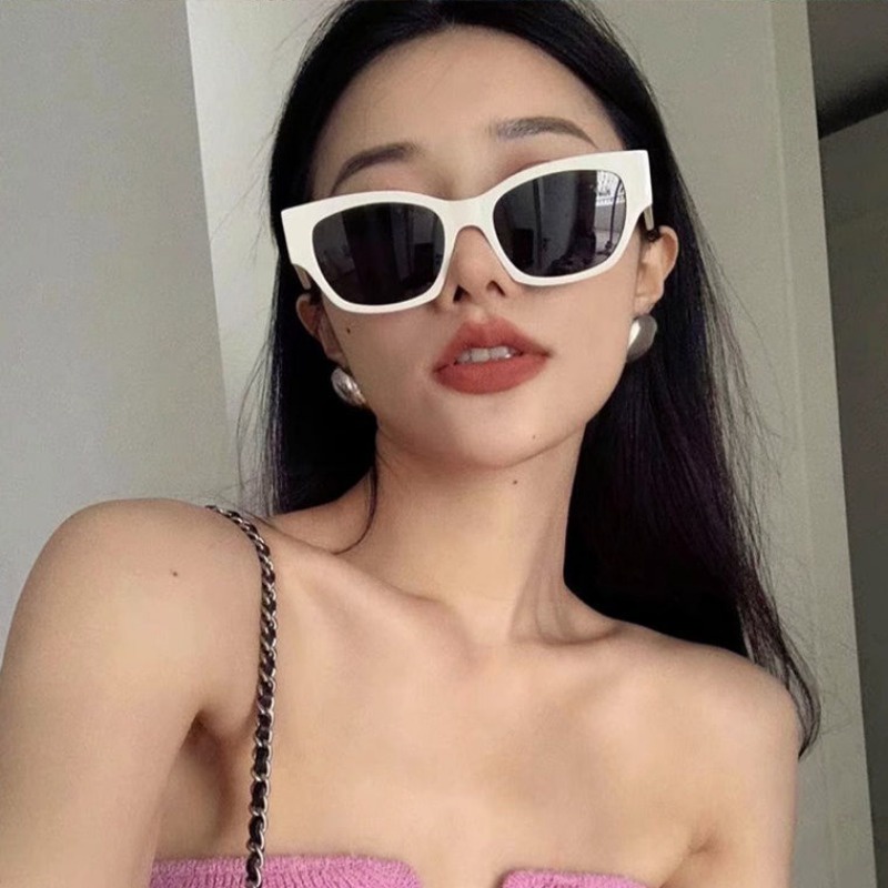 We flower Kính Mát Hình Chữ Nhật Chống Tia uv400 Thời Trang Cho Nam Nữ
