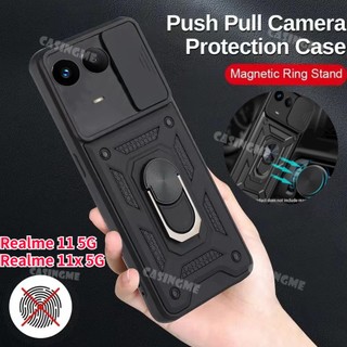 Ốp Điện Thoại Chống Sốc Có Vòng Đỡ Từ Tính Cho realme 11 5g 2023 11x realme 11 realme11 11realme 11x 5g 4g