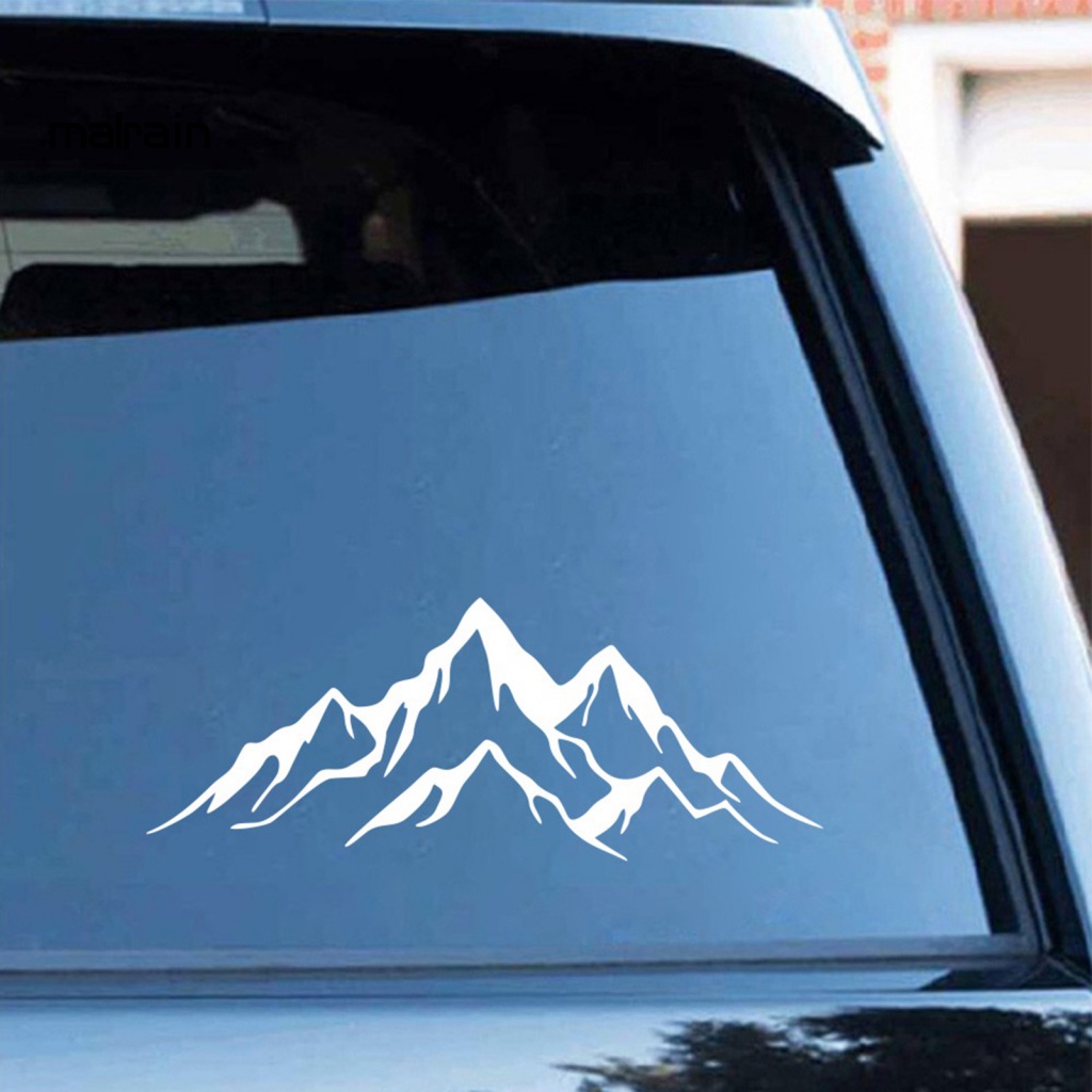 Sticker vinyl Dán Trang Trí Xe Hơi Họa Tiết Ngọn Núi Nhiều Màu Sắc