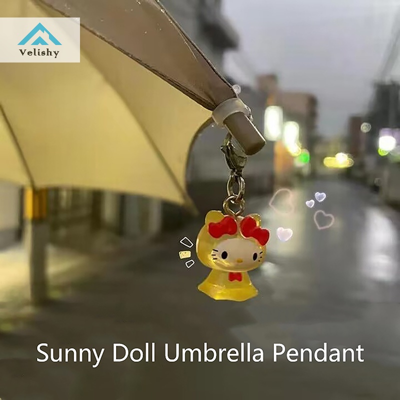 SANRIO Velishy Móc Khóa Hình Cây Dù hello kitty / my melody / my melody Xinh Xắn