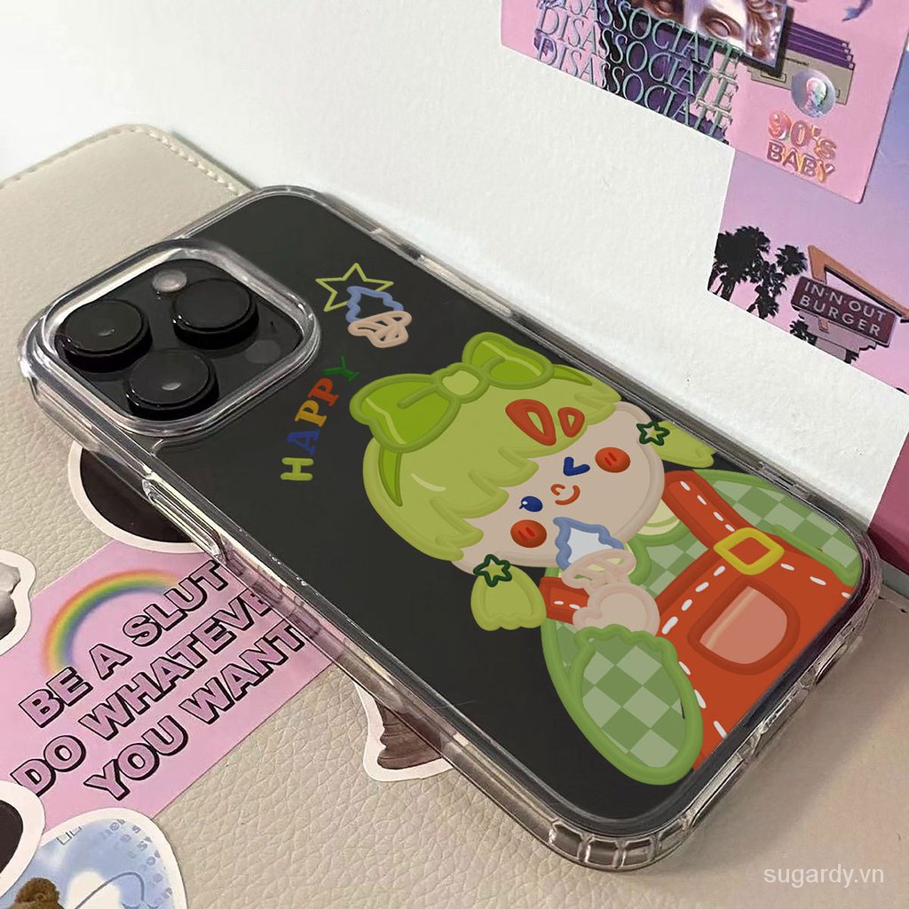Dễ Thương Ốp Điện Thoại Chống Sốc Hình Cô Gái Cho iphone 15pro 15promax 14promax 13promax 11promax 15 14 13 12 11 pro max xr x xsmax 7 8 plus