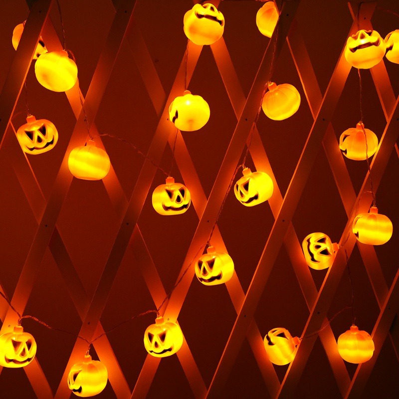 Dây Đèn 1.5 / 3m Hình Quả Bí Ngô Trang Trí halloween