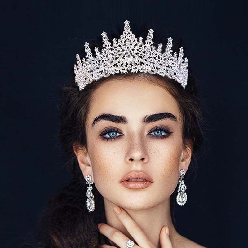 Vương Miện Cài Tóc Đính Đá Pha Lê