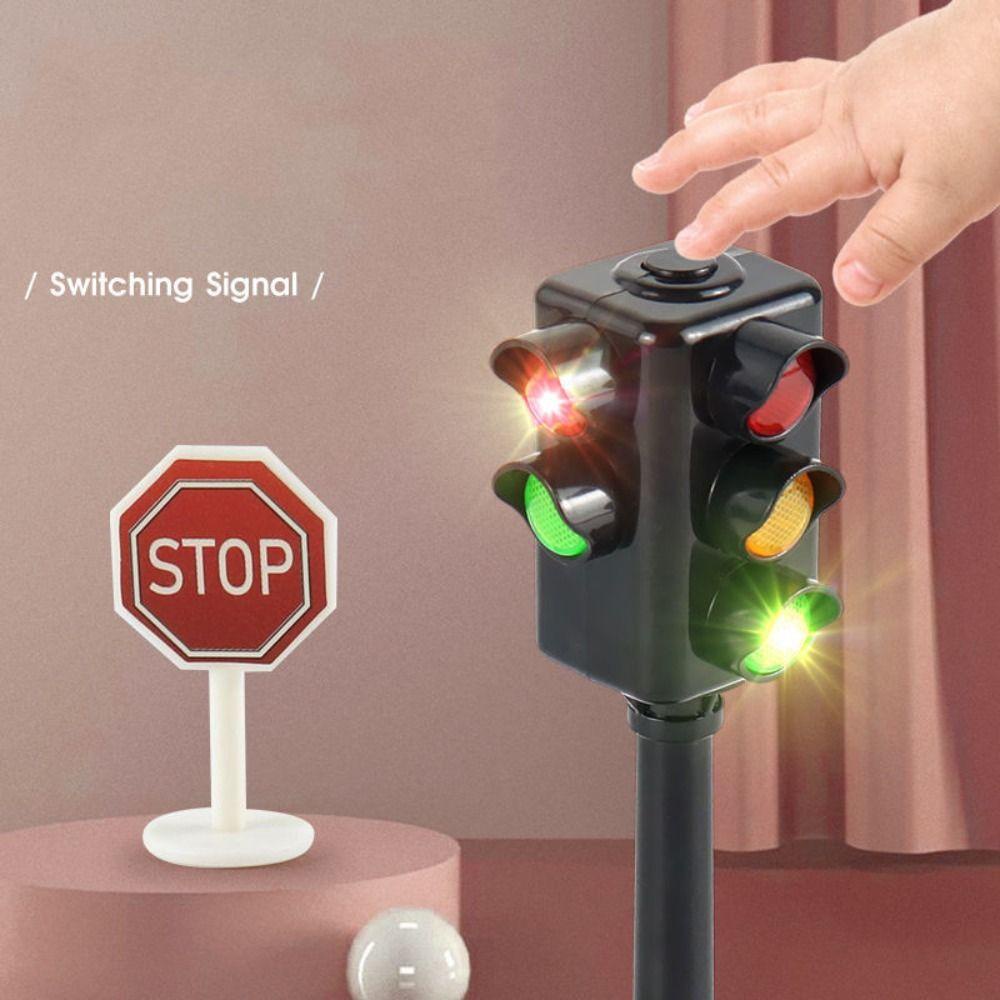 Mmluck Đồ Chơi Đèn led mini Giao Thông Giao Thông An Toàn Cho Trẻ Em