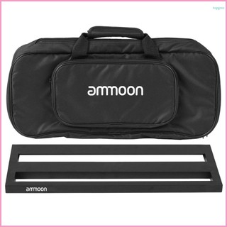 Ammoon DB-2 Guitar Pedal Board - Aluminum Alloy Pedalboard Set with Carrying Bag and Tapes