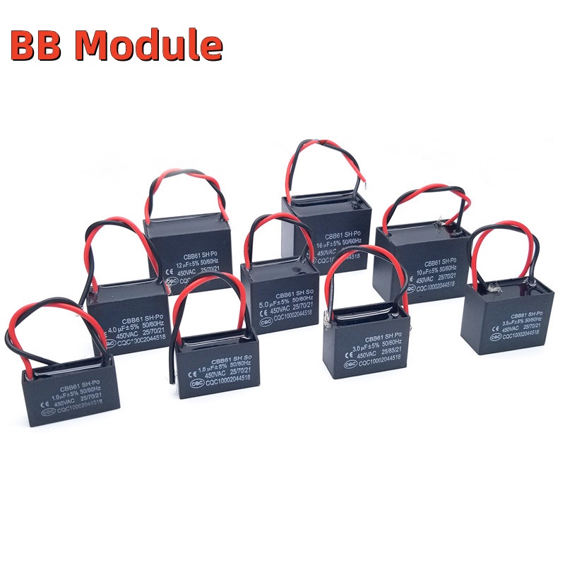 Tụ Điện cbb61 450v 1uf 1.2uf 1.5uf 1.8uf 2.0uf 2.5uf 3.0uf 3.5uf 4.0uf 4.5uf 5.0uf 6.0uf 7.0uf 8.0uf 10uf 16uf 20