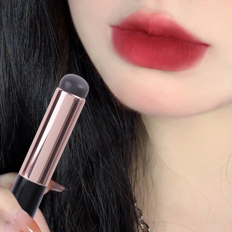 Cọ Trang Điểm Môi Đầu Tròn Bằng silicone Đàn Hồi / Cọ Môi Chống Bụi / Che Khuyết Điểm Đa Chức Năng