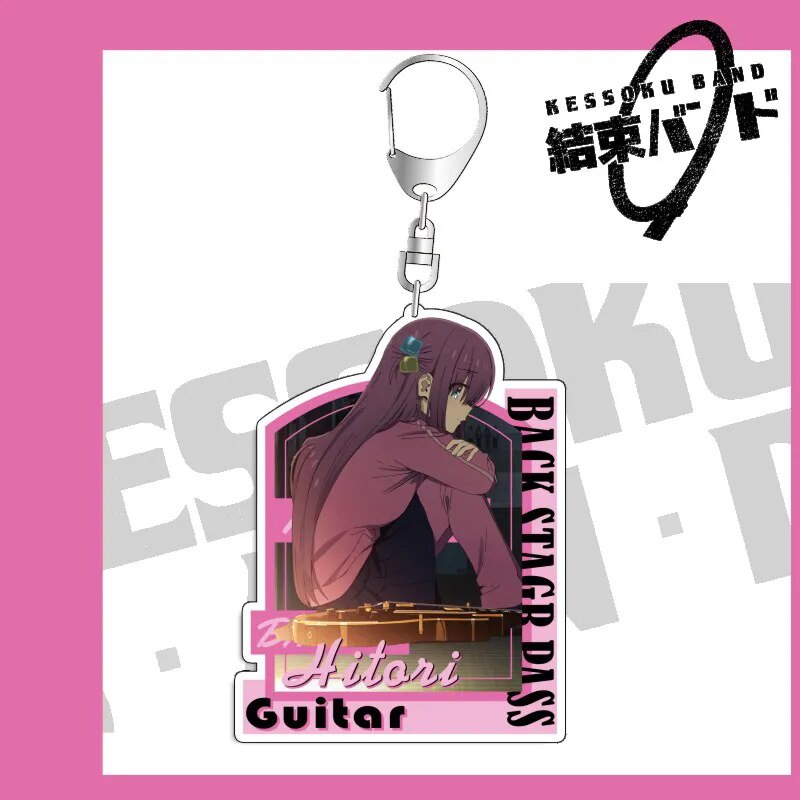 Móc khóa Kessoku Band x BOCCHI THE ROCK! Goto Hitori Ijichi Nijika fgh Phụ kiện trang trí túi xách Balo