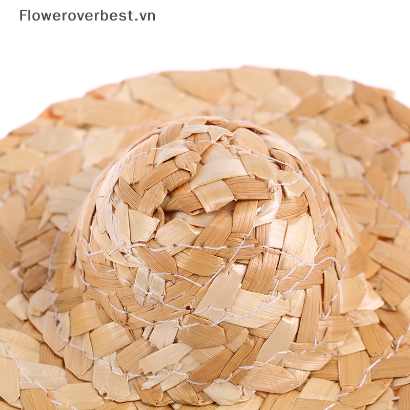 Fbvn Set 2 Mũ Rơm Dệt Thủ Công Trang Trí Búp Bê Trang Sức Thủ Công diy Bán Chạy