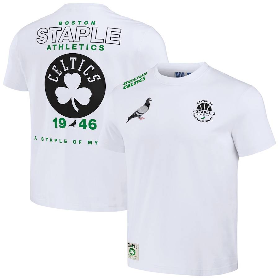 Áo Thun Thể Thao Tay Ngắn fb 2023-2024 Bosston celtics nba x staple home team