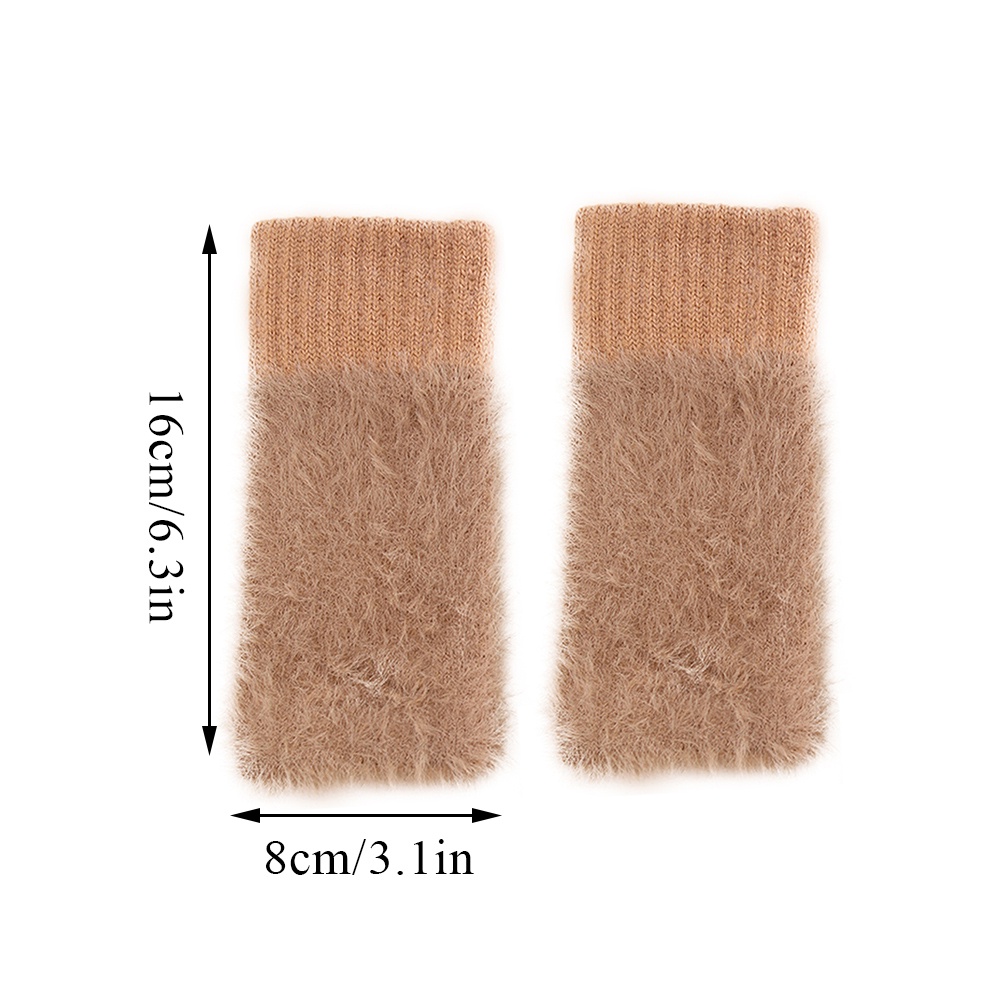 Găng Tay Lông Hở Ngón Thời Trang Hàn Quốc