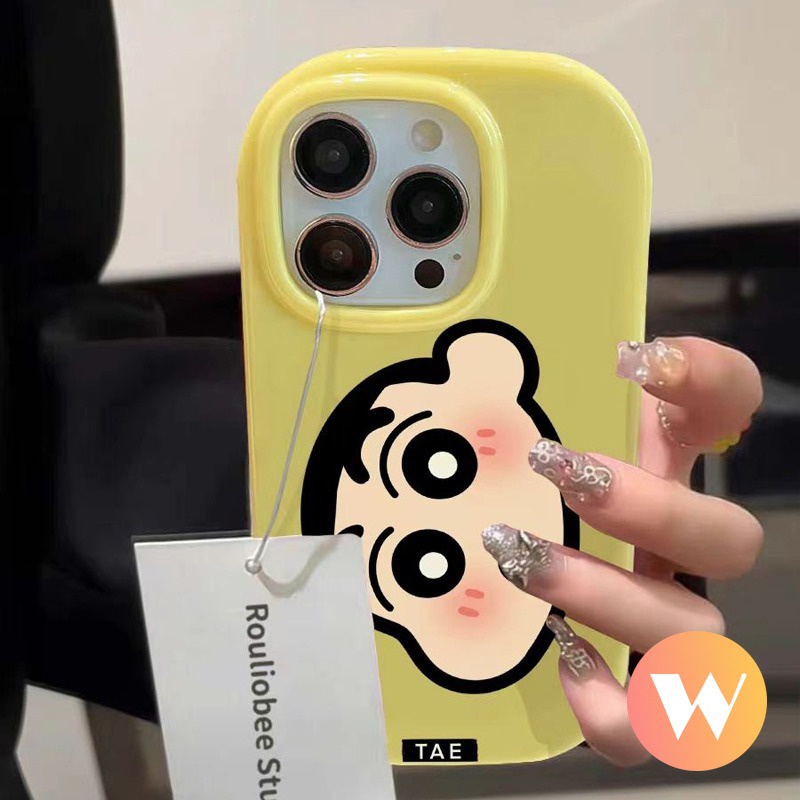 Hoạt Hình Ốp Điện Thoại Mềm Chống Sốc Hình shin-chan Cho iphone 7plus 11 15 13 12 14 pro max 7 6s 8 6 plus xr x xs max