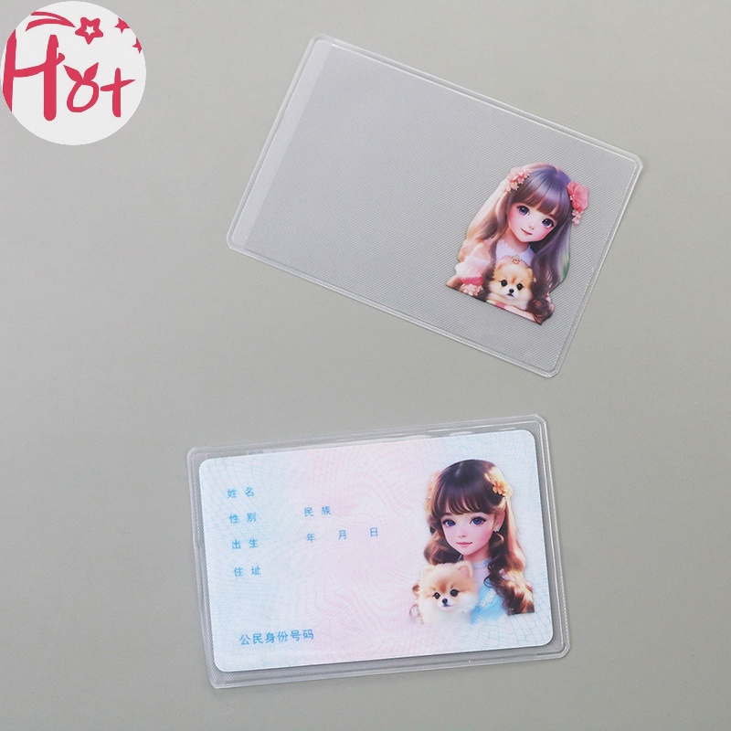 Jr Bao Đựng Thẻ id / Danh Thiếp / Danh Thiếp Bằng pvc Trong Suốt In Hoạt Hình Dễ Thương vn